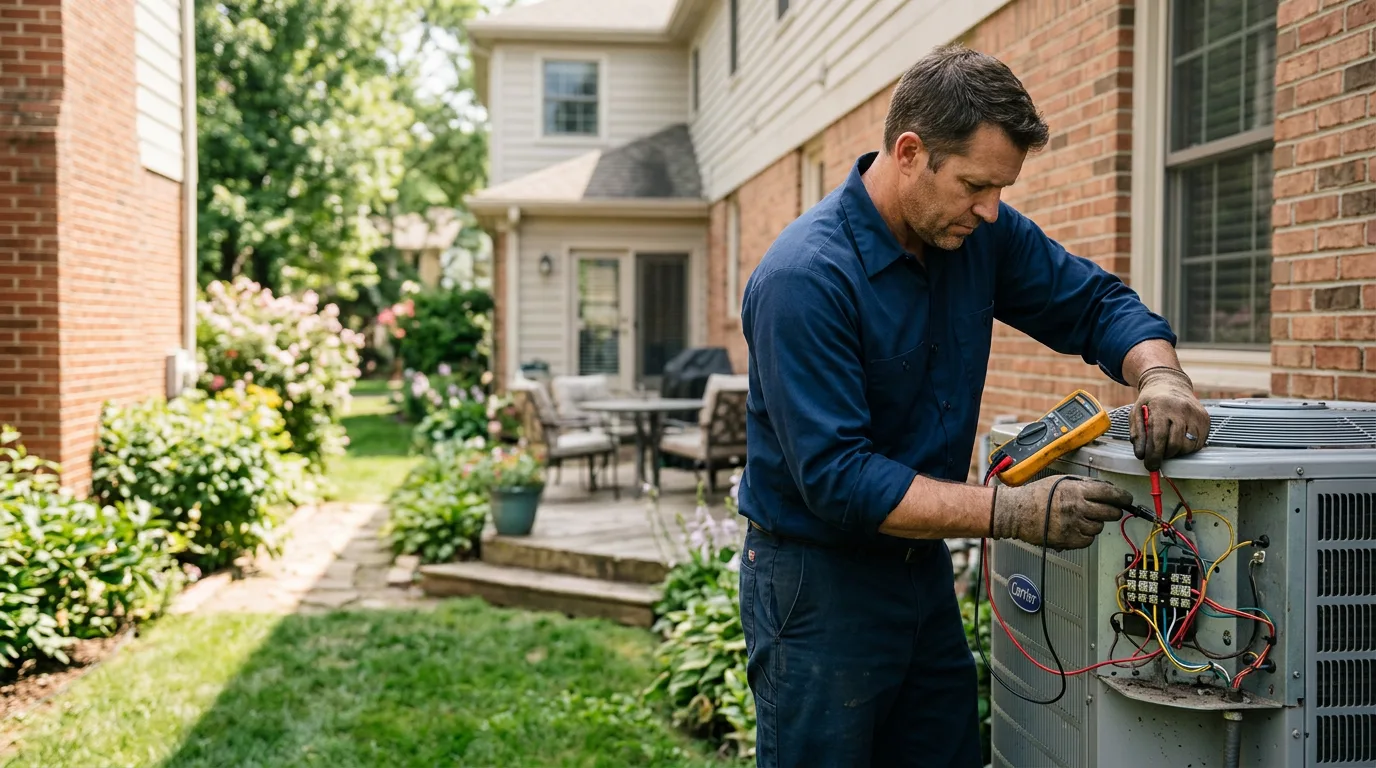 HVAC technician working near Alexandria Bay, NY